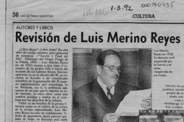 Revisión de Luis Merino Reyes  [artículo] Filebo.