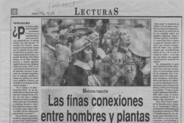 Las finas conexiones entre hombres y plantas  [artículo] Héctor Velis Meza.