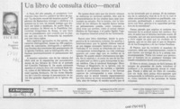 Un libro de consulta ético-moral  [artículo] Luis Eugenio Silva.