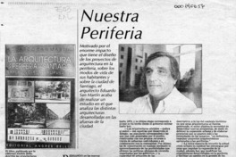 Nuestra periferia  [artículo] Andrea Zúñiga S.