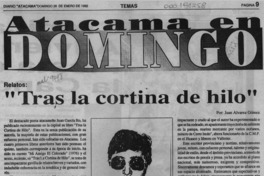 "Tras la cortina de hilo"  [artículo] Juan Alvarez Gómez.