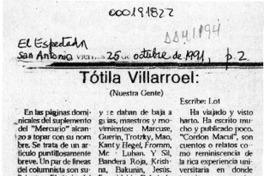 Tótila Villarroel  [artículo] Lot.