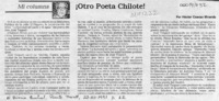 Otro poeta chilote!  [artículo] Héctor Cuevas Miranda.
