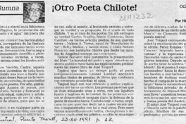 Otro poeta chilote!  [artículo] Héctor Cuevas Miranda.