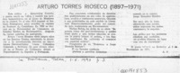 Arturo Torres Rioseco (1897-1971)  [artículo] A. P.