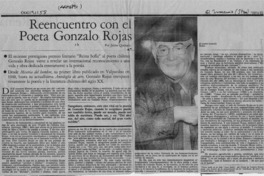 Reencuentro con Gonzalo Rojas  [artículo] Jaime Quezada.