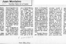 Juan Montalvo  [artículo] Darío de la Fuente.