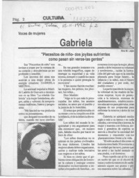 Gabriela  [artículo] Ana M. Lepe.