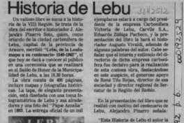 Historia de Lebu  [artículo].