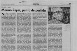 Merino Reyes, punto de partida  [artículo] Filebo.