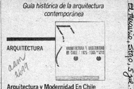 Arquitectura y modernidad en Chile  [artículo] Jorge Lührs A.