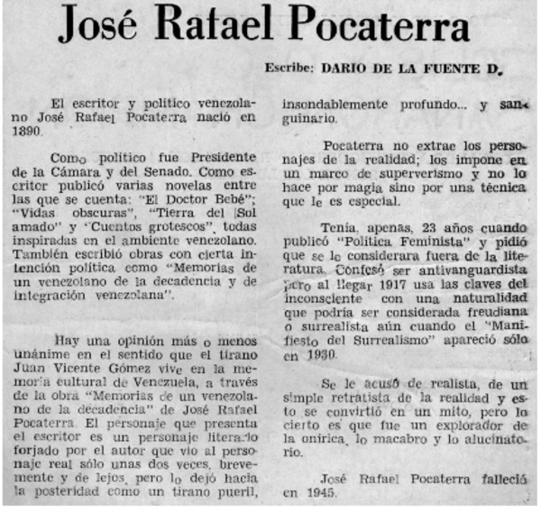 José Rafael Pocaterra