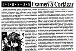 Examen a Cortázar  [artículo] Marcelo Olivares Keyer.