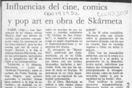 Influencias del cine, comics y pop art en obra de Skarmeta  [artículo].