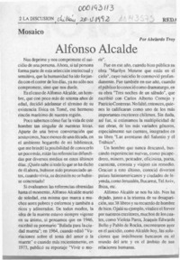 Alfonso Alcalde  [artículo] Abelardo Troy.