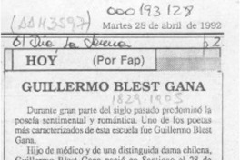 Guillermo Blest Gana  [artículo] Fap.