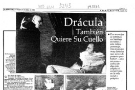 Drácula también quiere su cuello  [artículo] Juan Antonio Muñoz H.