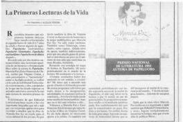 Las primeras lecturas de la vida  [artículo] Francisco J. Alcalde Pereira.