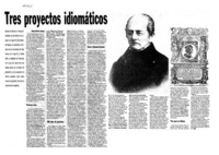 Tres proyectos idiomáticos  [artículo] Manuel Marín Campos.