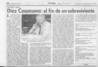 Díaz Casanueva, el fin de un sobreviviente  [artículo] Filebo.
