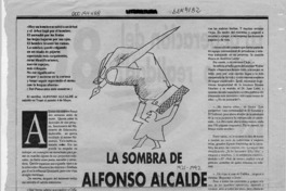 La sombra de Alfonso Alcalde  [artículo] V. V.
