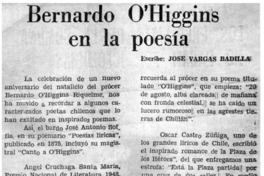 Bernardo O'Higgins en la poesía