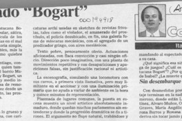 Desorientado "Bogart"  [artículo] Italo Passalacqua C.