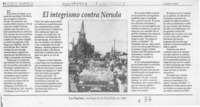 El integrismo contra Neruda  [artículo] Martín Ruiz.