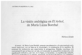 La visión andrógina en "El árbol" de María Luisa Bombal