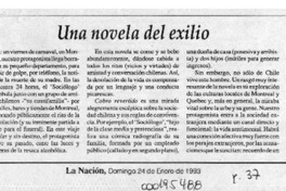 Una novela del exilio  [artículo] Rodrigo Cánovas.