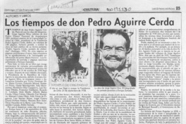 Los tiempos de don Pedro Aguirre Cerda  [artículo] Filebo.
