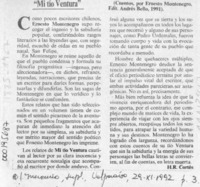 "Mi tío Ventura"  [artículo] H. R. Cortés.