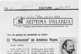 El "Plumaveral" de Américo Reyes  [artículo] Adriano Améstica.