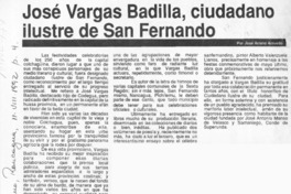 José Vargas Badilla, ciudadano ilustre de San Fernando  [artículo] José Arraño Acevedo.