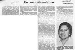 Un cuentista natalino  [artículo] Marino Muñoz Lagos.