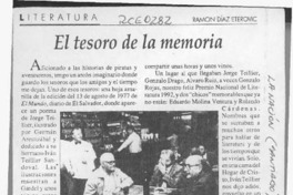 El tesoro de la memoria  [artículo] Ramón Díaz Eterovic.