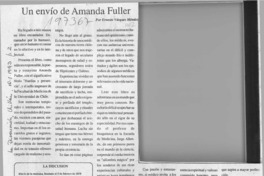 Un envío de Amanda Fuller  [artículo] Ernesto Vásquez Méndez.