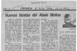 Nuevas facetas del Abate Molina  [artículo] Rogaflo.
