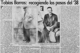 Tobías Barros, recogiendo los pasos del '38