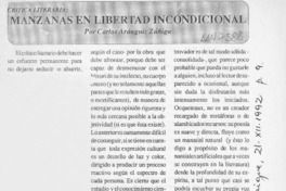 Manzanas en libertad incondicional  [artículo] Carlos Aránguiz Zúñiga.