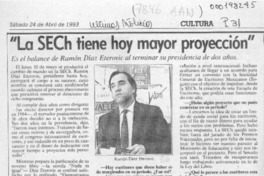 "La Sech tiene hoy mayor proyección"  [artículo] Angélica Rivera.