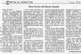Otra faceta del doctor Rendic  [artículo] Domingo Silva Salazar.