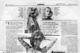 Anorexia, flacas a morir  [artículo] Andrea Bostelmann.