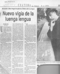 Nuevo vigía de la luenga lengua  [artículo] Ana María Risco.