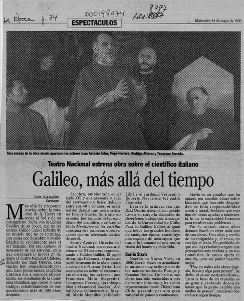 Galileo, más allá del tiempo  [artículo] Yael Zaliasnik.