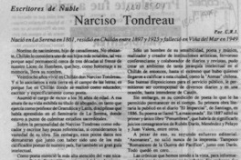 Narciso Tondreau  [artículo] C. R. I.