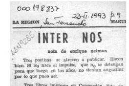 Inter - Nos  [artículo] Enrique Neiman.