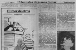 Polemistas de armas tomar  [artículo] Marino Muñoz lagos.