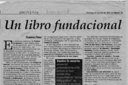 Un libro fundacional  [artículo] Floridor Pérez.