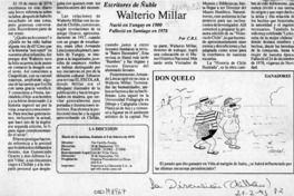 Walterio Millar  [artículo] C. R. I.